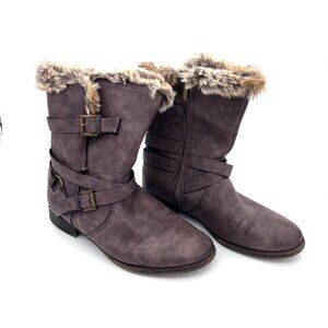 Women's Size 11W Boots with Fur lining, Very Gently Used